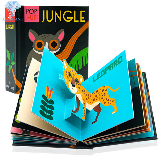 Custom Cute Children Activity Colouring Book For Kids Printing Baby Memoris 3d Pop Up Board Book