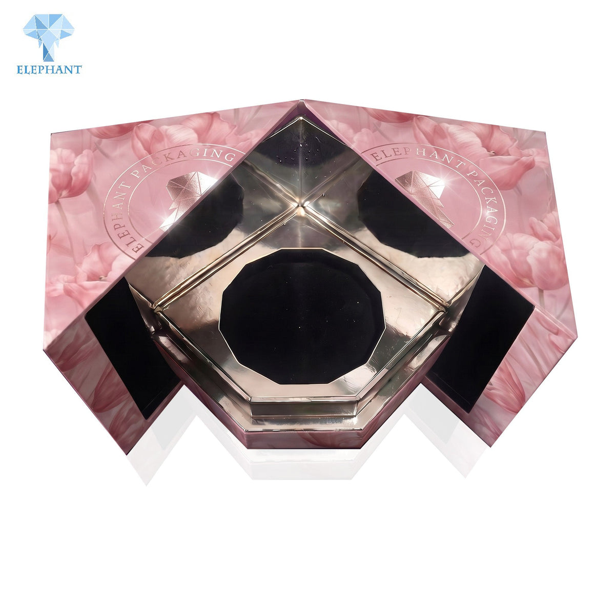 Rigid Gift Box Luxury Perfume Packaging Essential Oil Cosmetic Skincare Art Paper Coated Embossed Eco Friendly Recycled