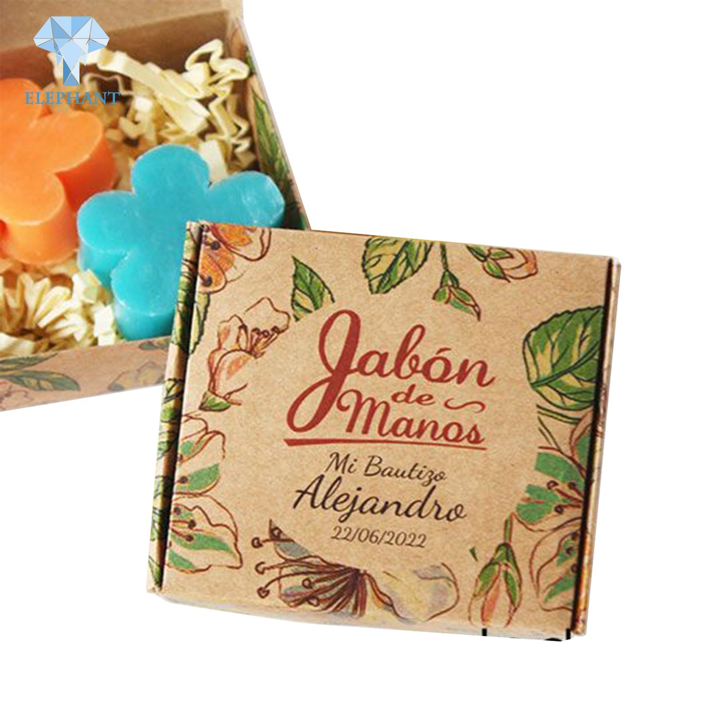 Custom Hot Selling Foldable Eco Friendly Handmade Retail Corrugated Paper Soap Box