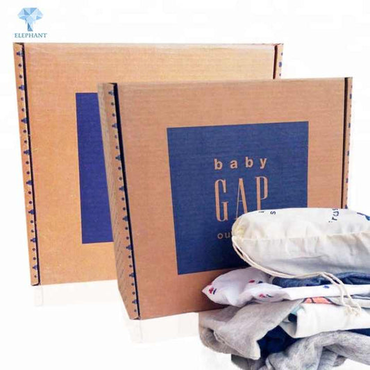 Custom Design Good Price High Quality Corrugated Paper Gift Boxes For Baby Clothes