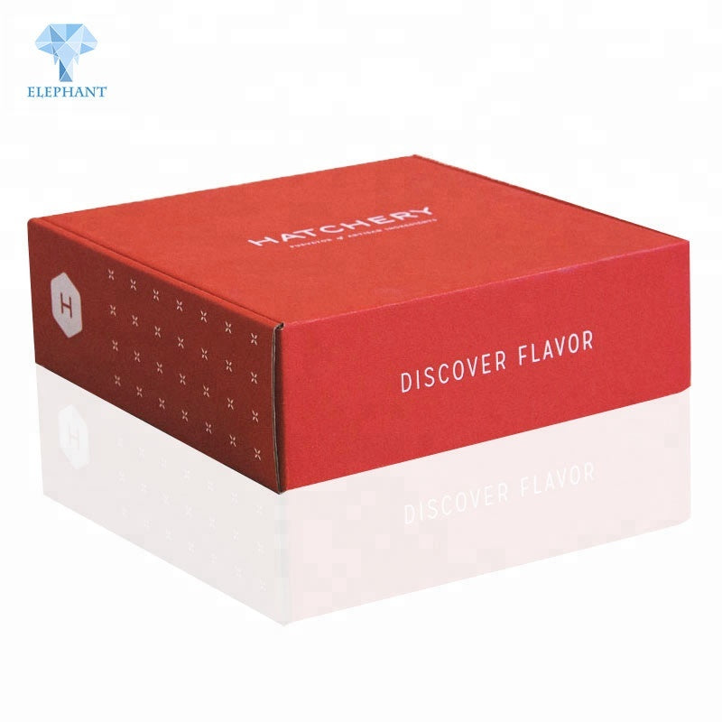 Customized Logo High Quality Red Color Printing Portable Kitchen Spices Box