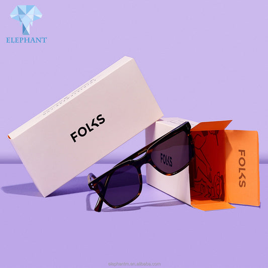 Wholesale Custom Logo Hot Selling Pink White Blue Packaging Inside Box Sunglasses Box