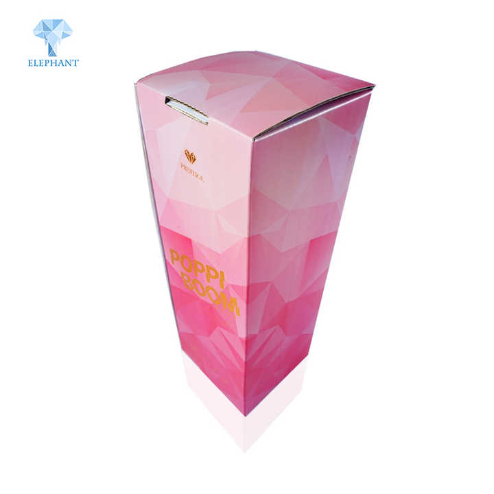 Red Gift Liquor Packaging Folding Mini Customize Single Bottle Wine Box