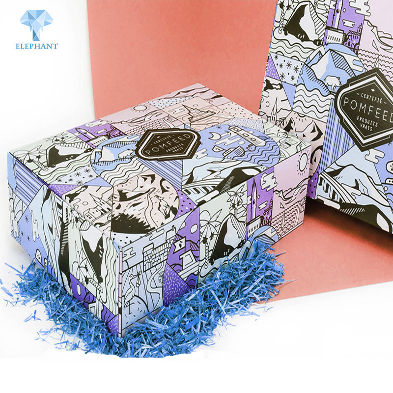 Colours Die Cut Baby Kids Snack Food Folding Corrugated Package Box