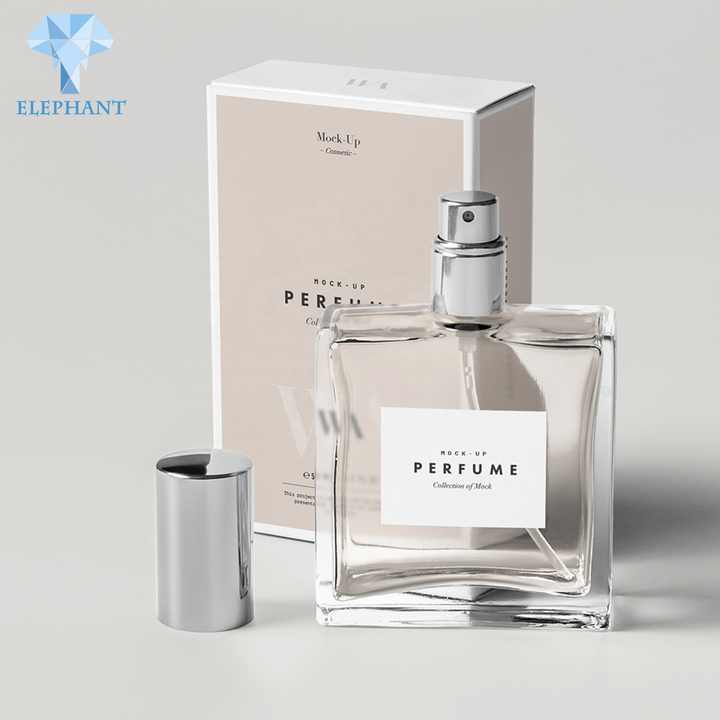 Custom Design 10ml 50ml 100ml White Small Men Paper Sample Perfume Box Packaging