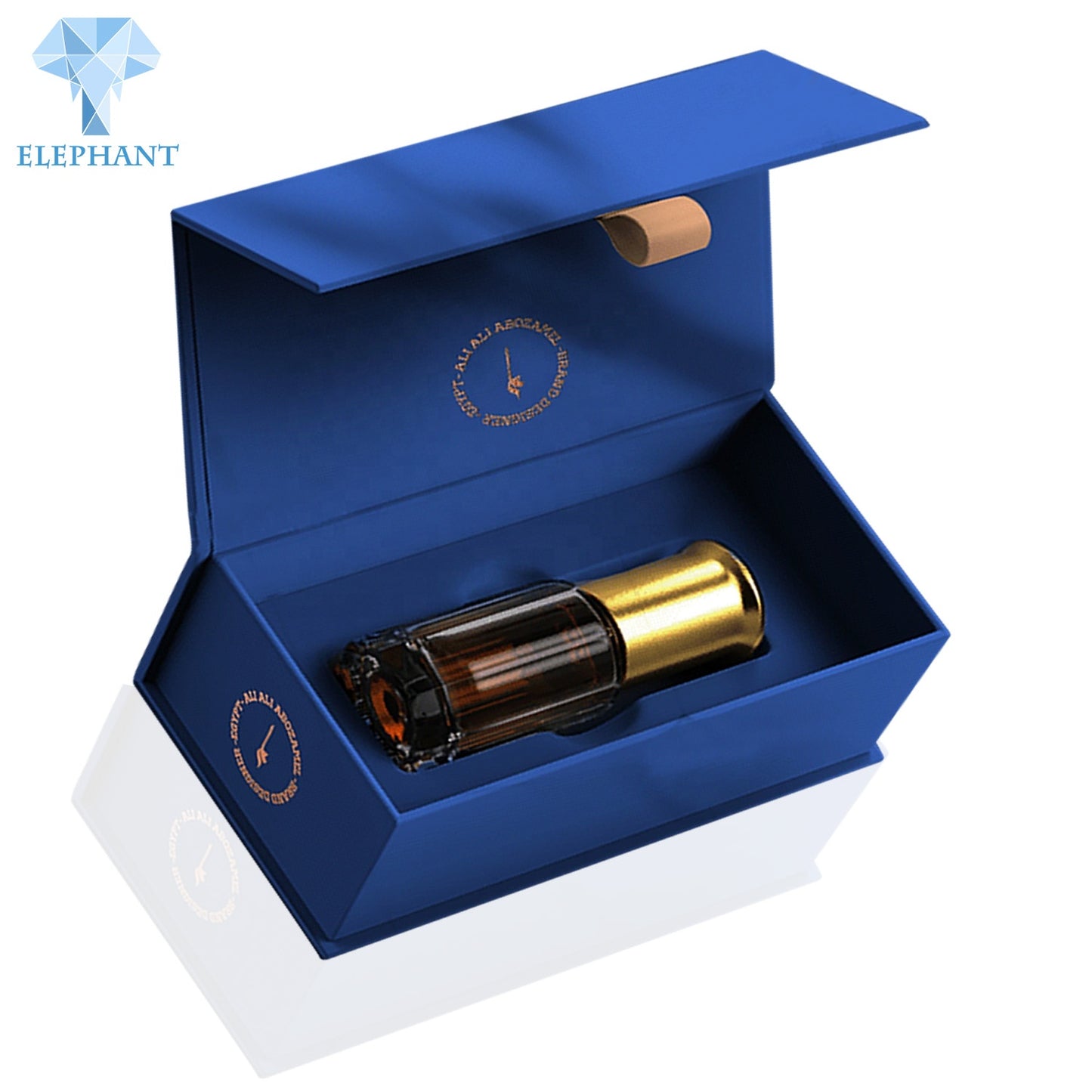 Custom Plain Magnetic Empty Car 30ml Black Men Gold Stamping Perfume Oil Box