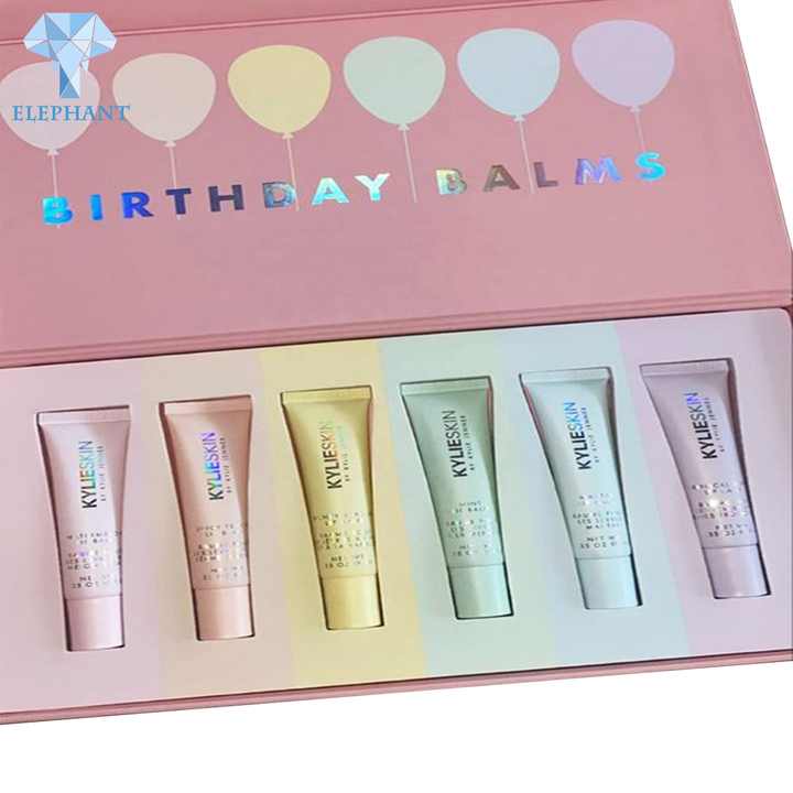Hologram Gift Paper Shipping Cosmetic Set Packaging Box With A Mirror