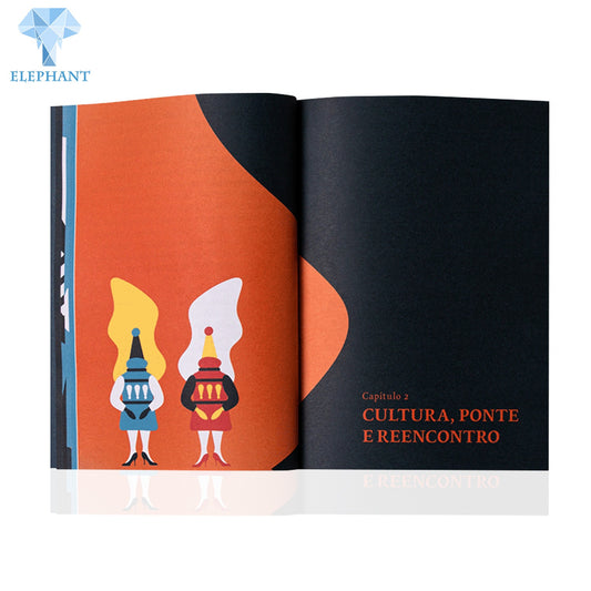 Custom Printing Private Display Clear Vintage Soft Cover Full Color Magazine Book