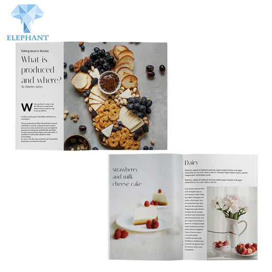 Softcover Story Publishing Booklet Magazine Catalogue Photo Fook Cook Paper Hardcover Journal Book Printing
