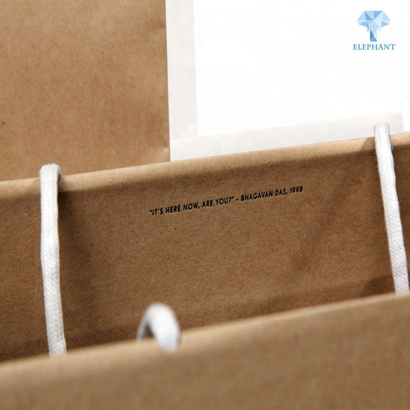 Customize printed brown stand up bakery gloss 3 layer kraft paper bag