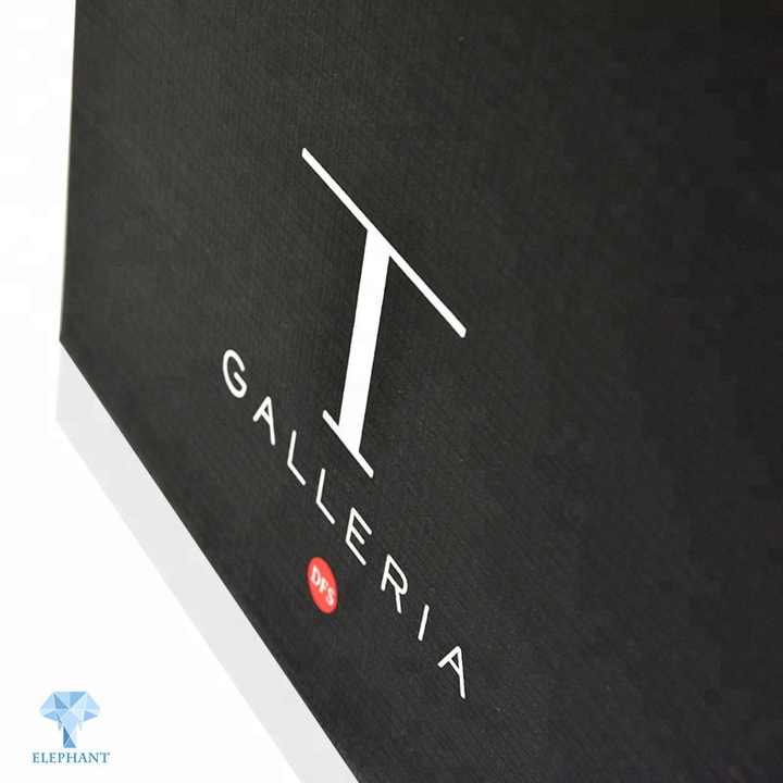 Logo printed luxury premium portable wine gift packing custom paper bag