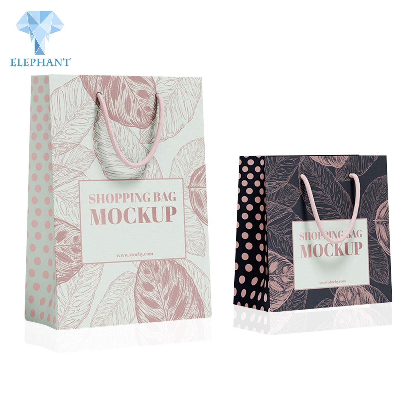 Factory Custom Multiple Sizes Print Square Shipping Bags For Clothing Gift Shopping Bags