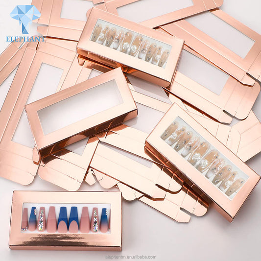 Luxury False Nail Packaging Box Custom Logo Printed Box Packaging Luxury Sill Press On Nails