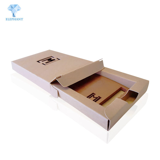 Custom Large Brown Diecut Flat Pack Kraft Paper Knife Packaging Box