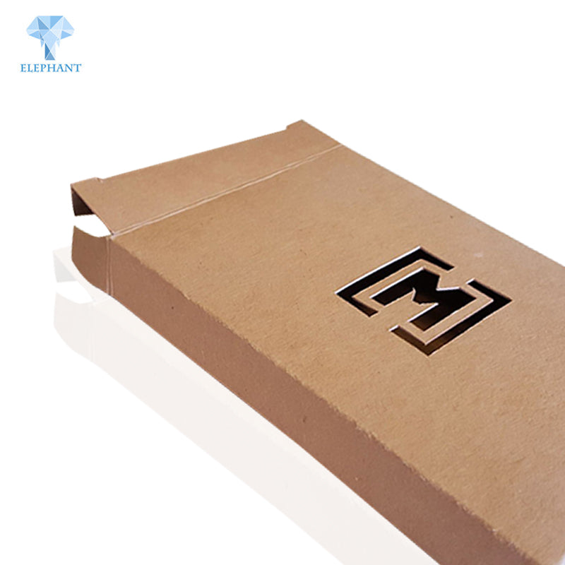 Custom Large Brown Diecut Flat Pack Kraft Paper Knife Packaging Box