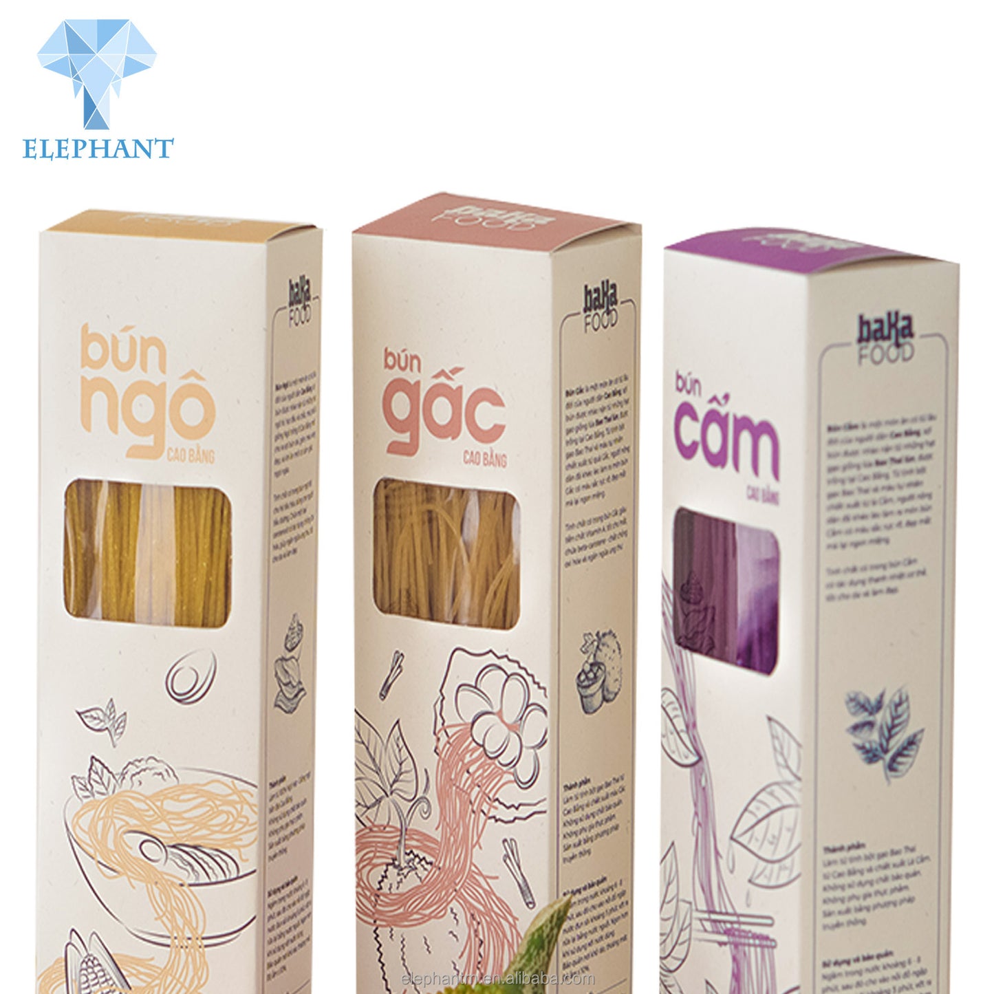 OEM Factory Custom Food Grade Good Quality Paper Noodles Packaging Box