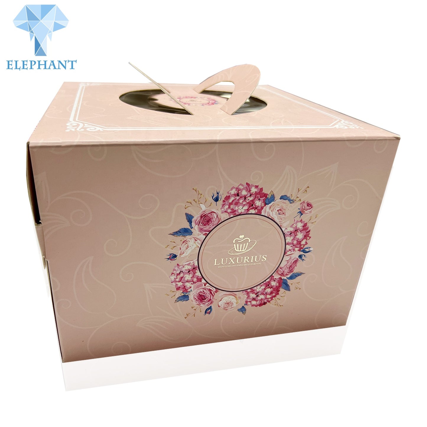 Custom Logo Eco Friendly Best Price Collapsible Paper Birthday Cake Boxes