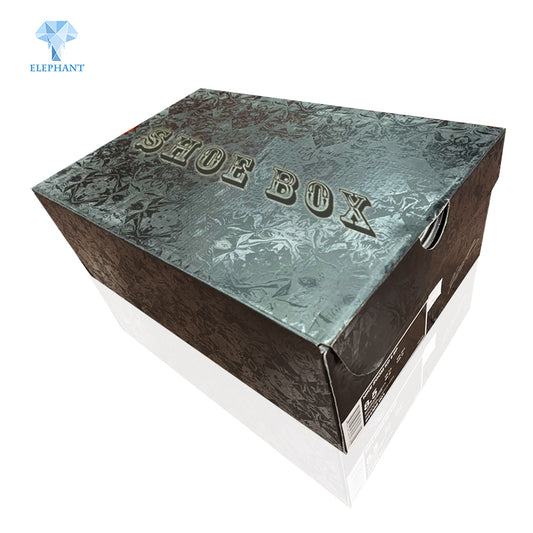 Customized Offset Printing Black Good Price Corrugated Carton Box For Shoes