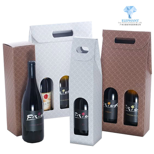 Paper Box For Wine 5 Liter 750ml Wine Gift Box For 2 4 Bottle