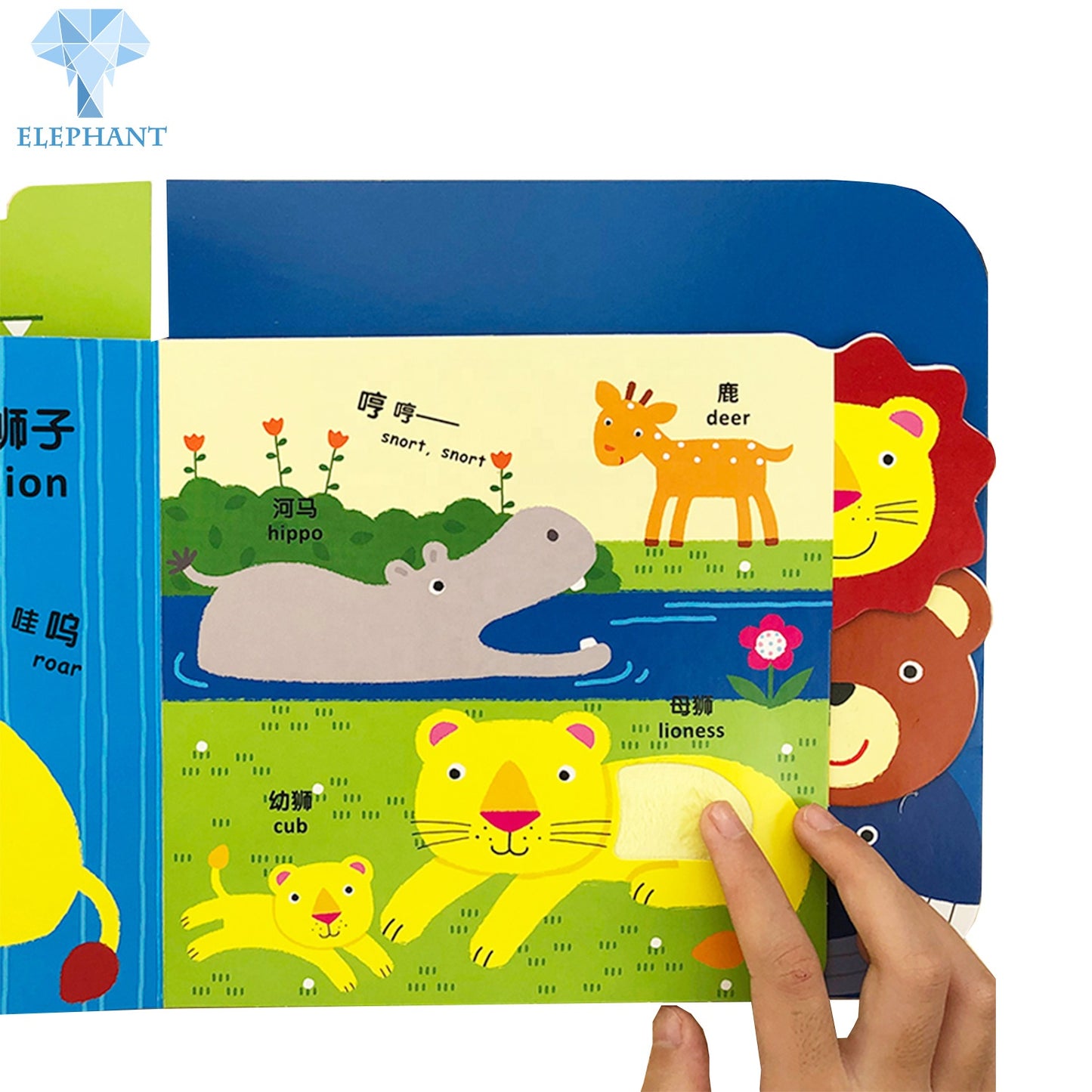 OEM Customized Printing Color English Education Children Feel And Touch Story Board Book