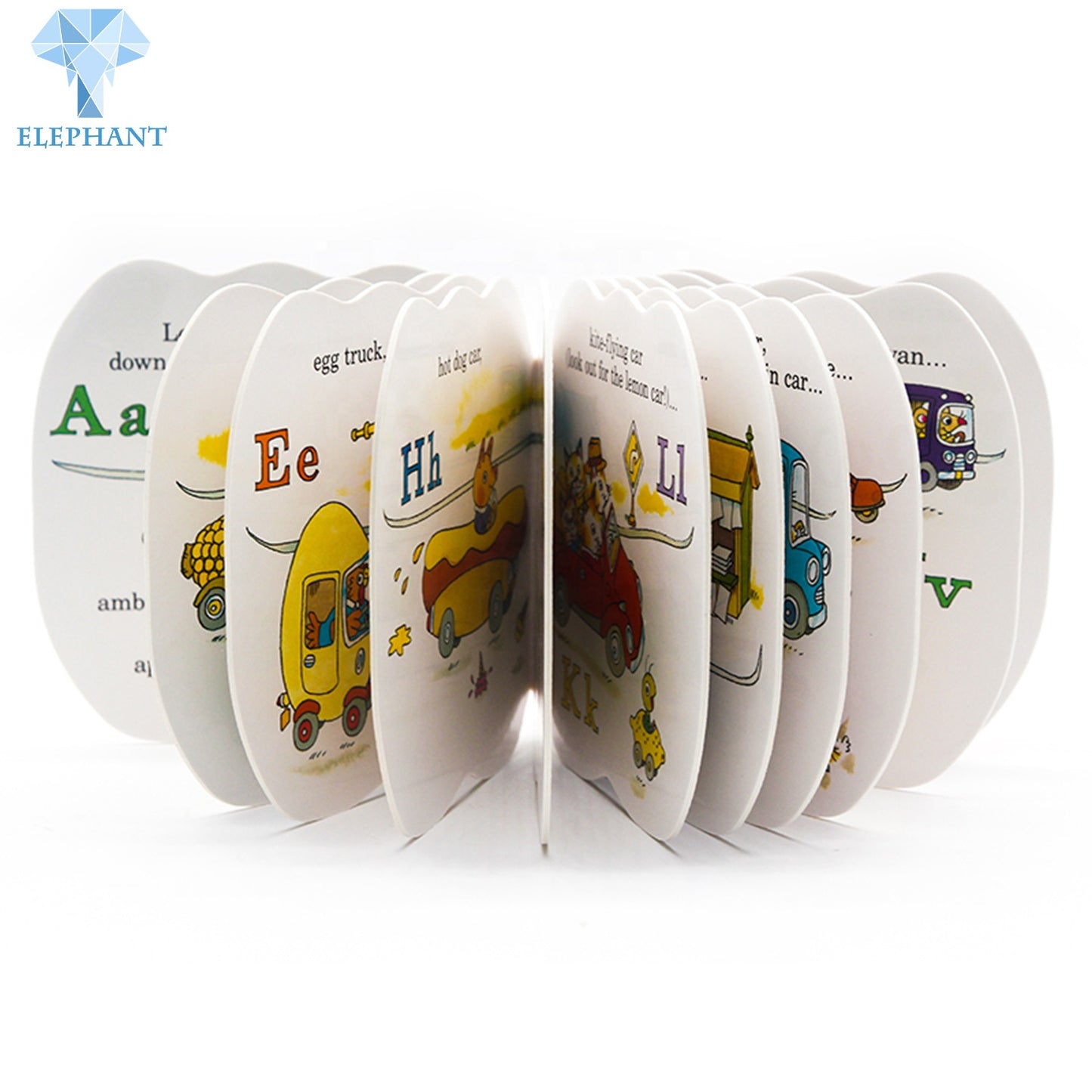 Environmental Certification Soy Bean Ink Printing Full Color Custom Flap Board Books For Kids