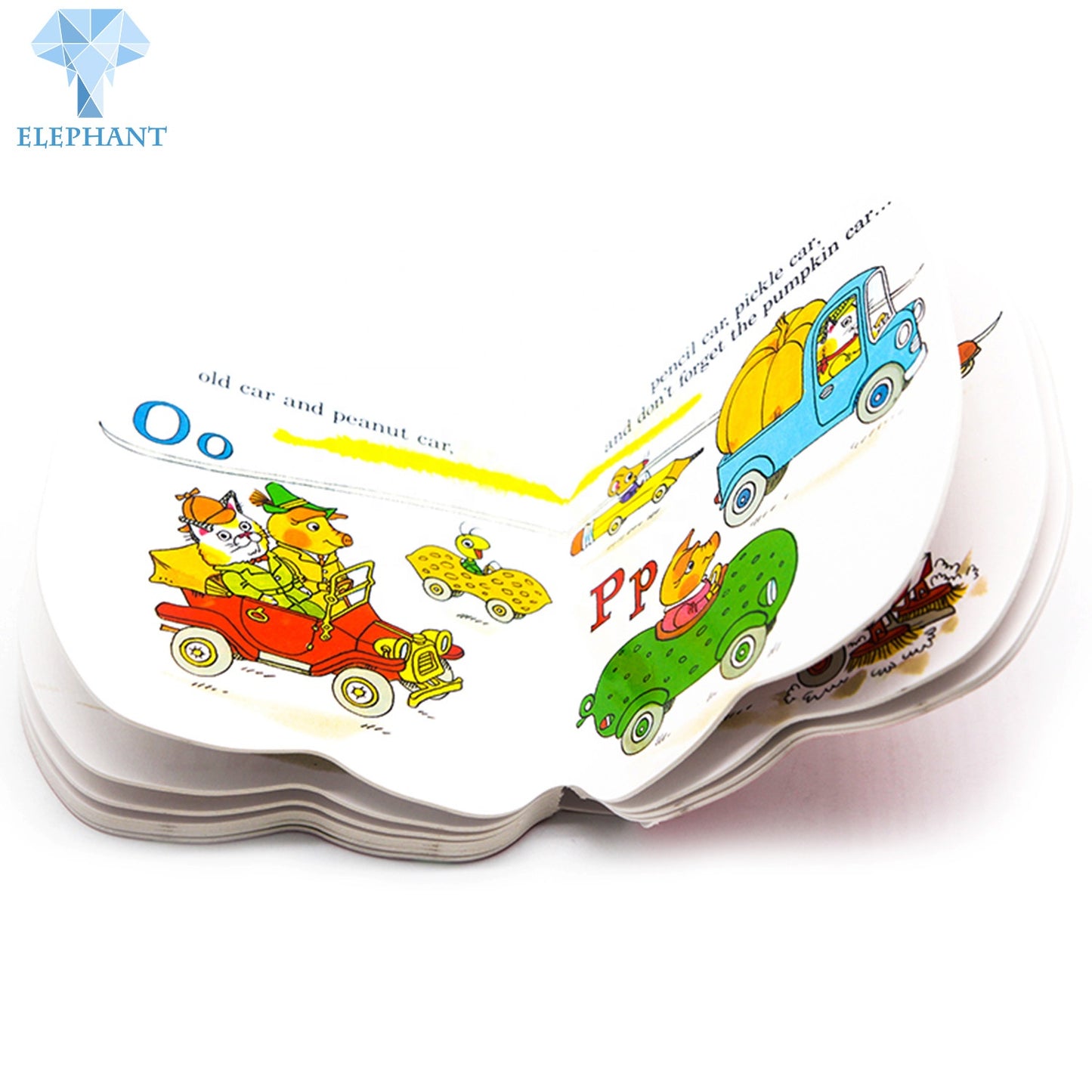 Environmental Certification Soy Bean Ink Printing Full Color Custom Flap Board Books For Kids