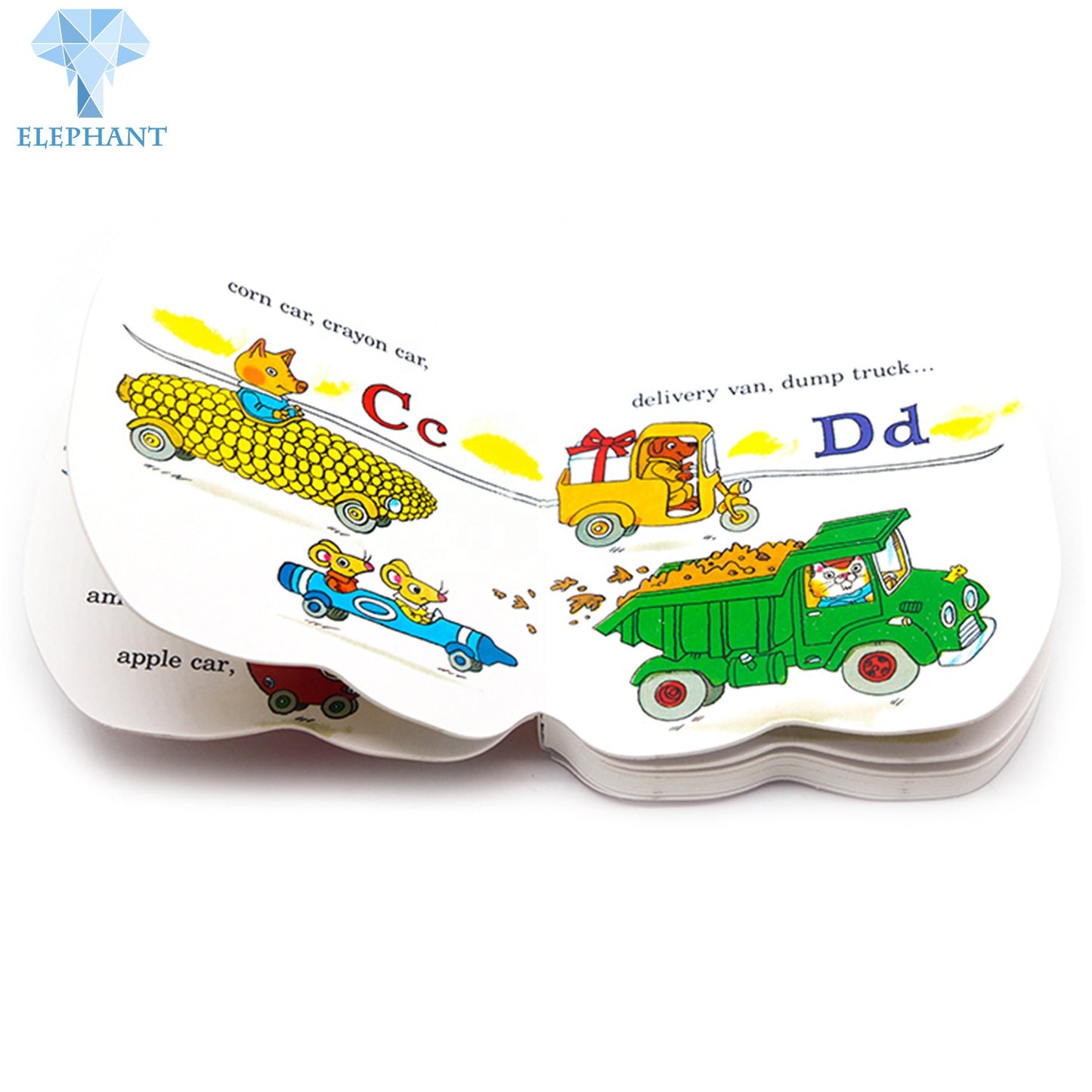 Environmental Certification Soy Bean Ink Printing Full Color Custom Flap Board Books For Kids