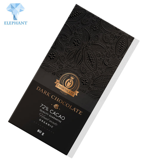 Wholesale Custom Size Logo Premium Luxury High Quality Black Cardboard Chocolate Packaging Box