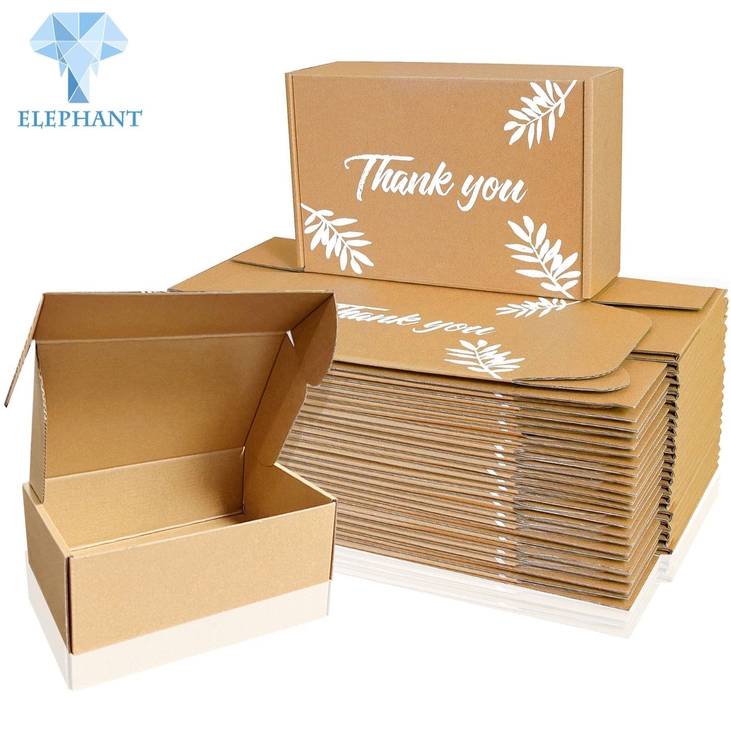 In Stock Customizable Printed Corrugated Paper Shipping Boxes Packaging Mailer Box With Logo