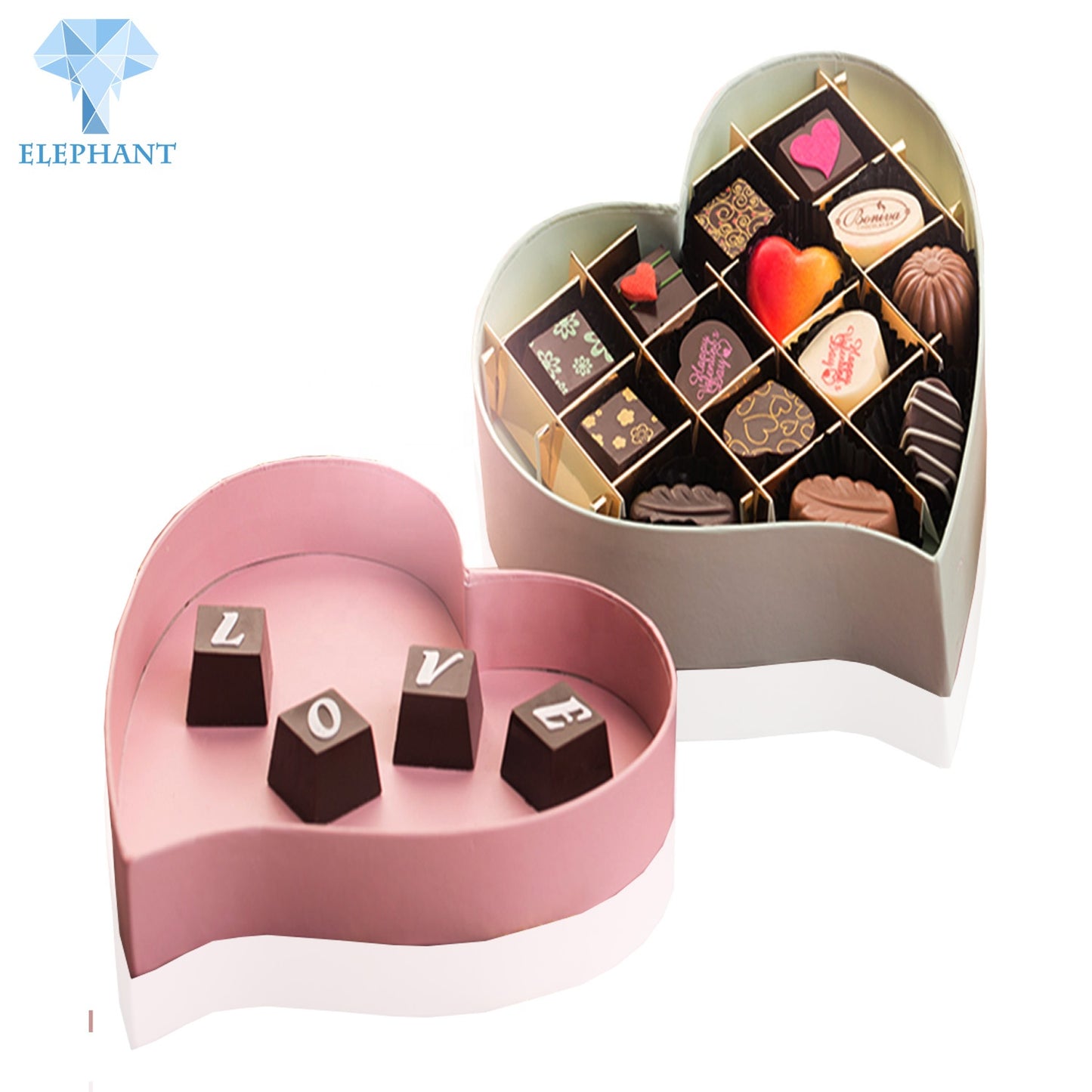 Wedding Favour Gift Box For Guest, Sweet Chocolate Candy Heart Shape Wedding Gift Box