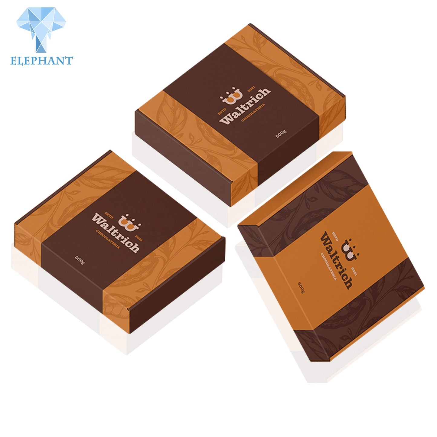 Wholesale Cardboard Eco Friendly Large Square Chocolate Cookie Boxes