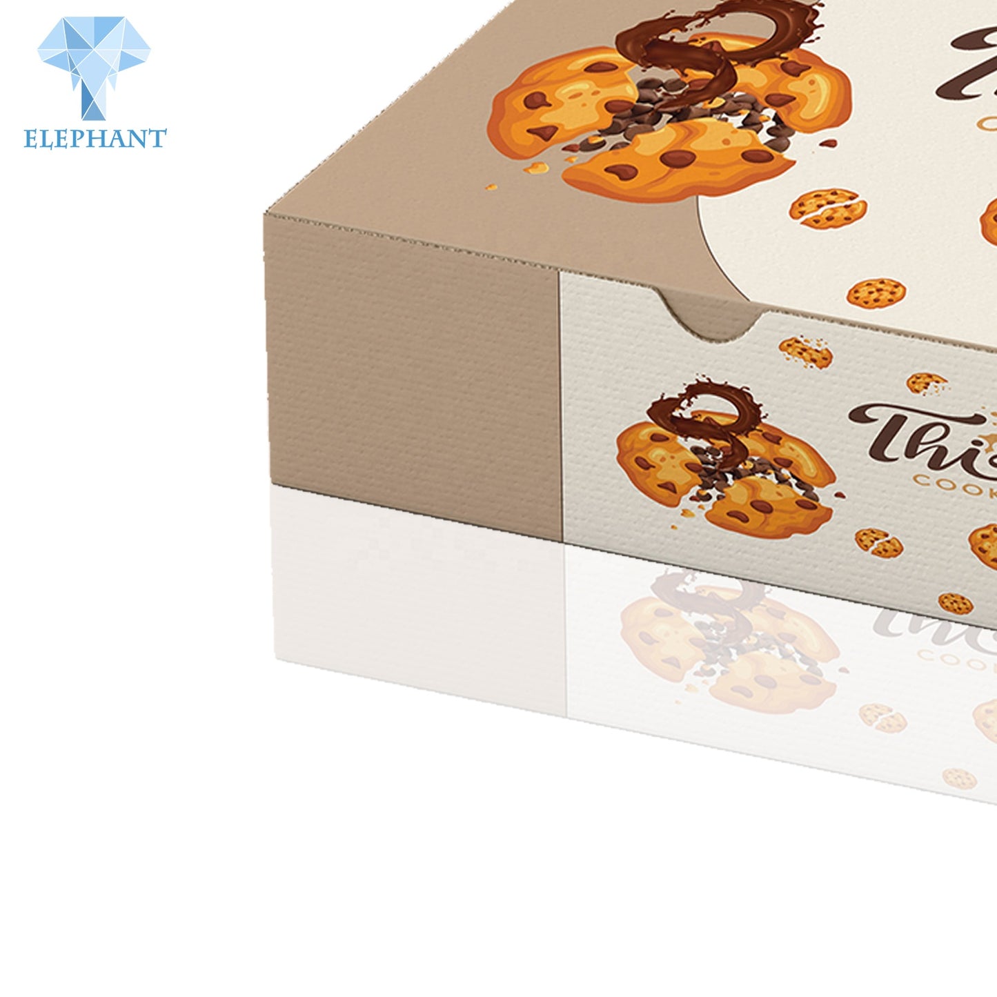 Custom Logo Printing Eco Friendly Large Holiday Food Chocolate Nut Mailer Cookie Box