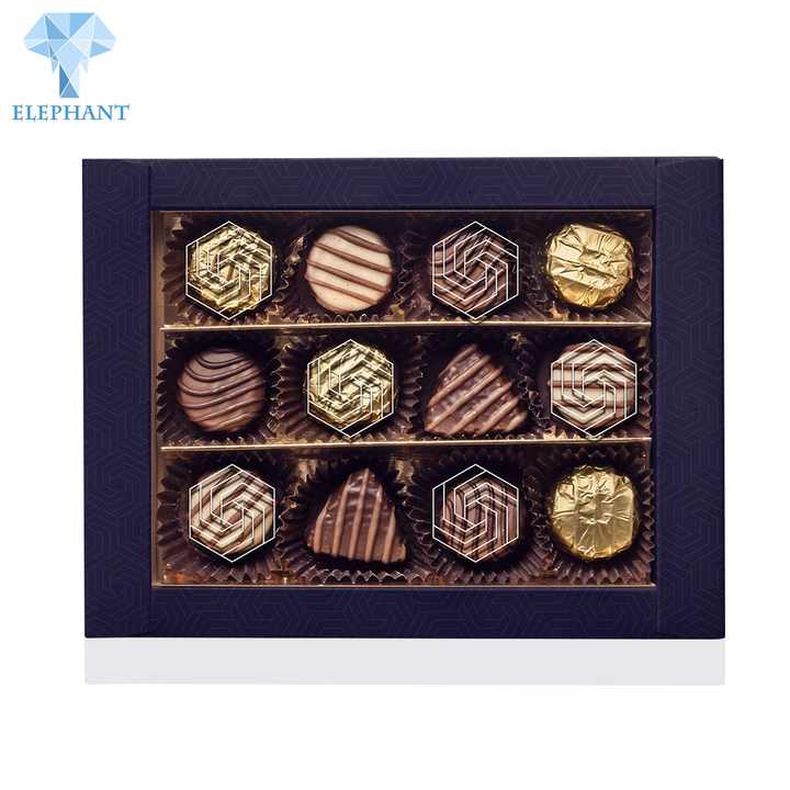 China Wholesale Paper 10 Pc Truffle Empty Chocolate Box With Tray Display Cardboard Paper Candy Chocolate Packaging Gift Box