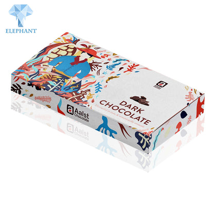 Custom Recyclable Food Grade White Gift Paper Packaging Chocolate Bar Boxes Packaging