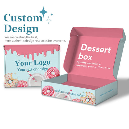 Wholesale Customized Eco Friendly Paper Boxes Food Cake Cupcake Pastry Packaging