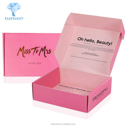 Custom Colour Printing Recycled Cosmetic Corrugated Shipping Packaging Mailer Box