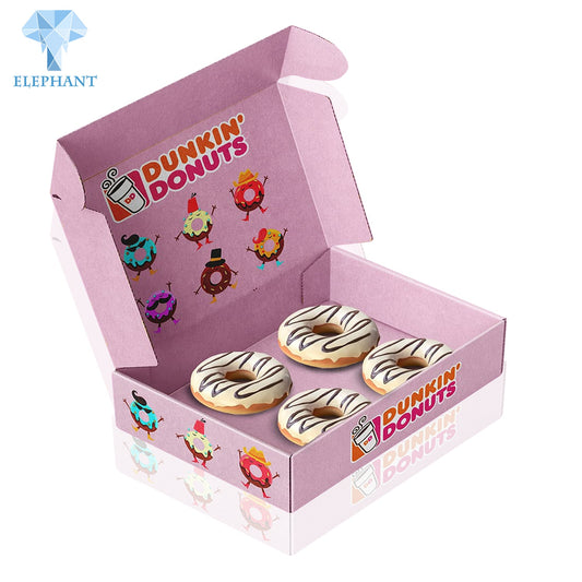 Floding Boxes For Cookie Pie Donut Cake Cupcake And Pastry Pink Pastry Box