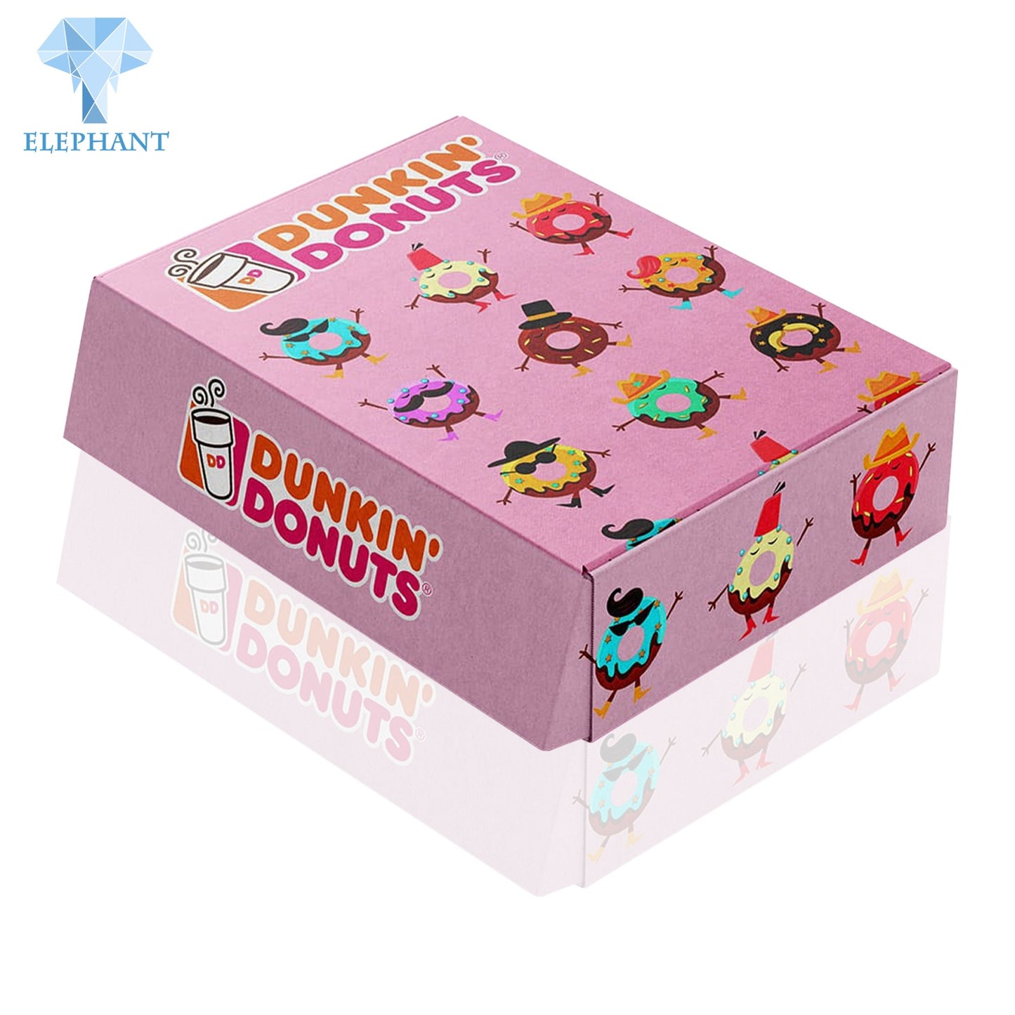 Floding Boxes For Cookie Pie Donut Cake Cupcake And Pastry Pink Pastry Box