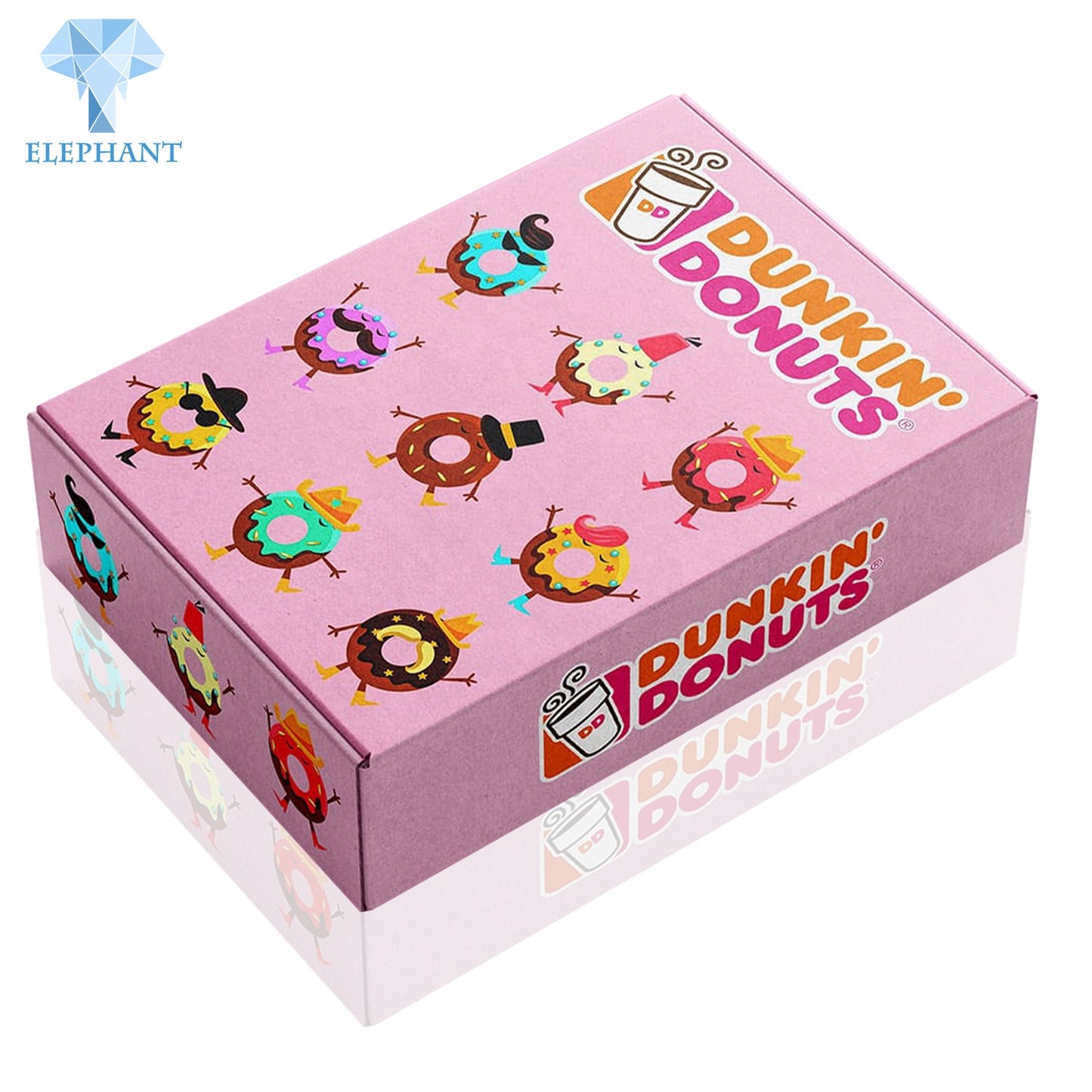 Floding Boxes For Cookie Pie Donut Cake Cupcake And Pastry Pink Pastry Box