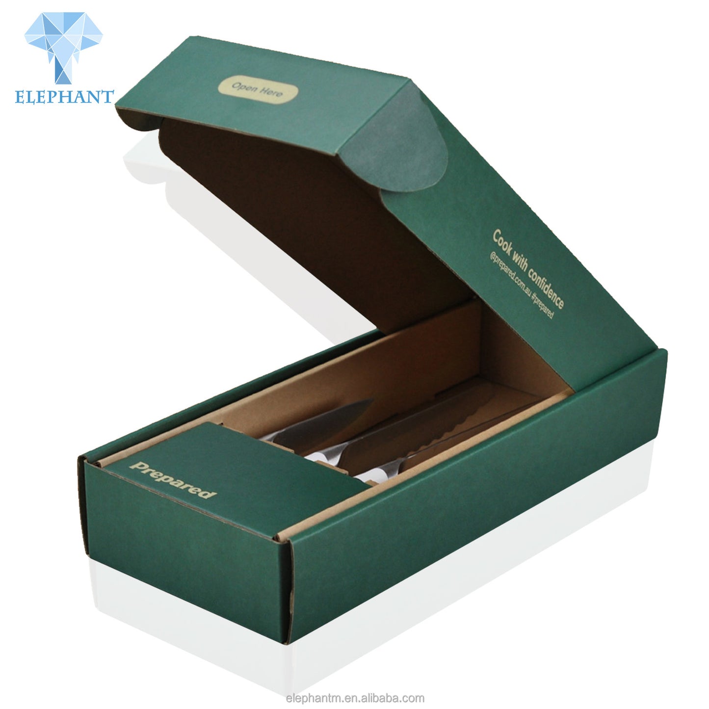 Low Price Customized Logo Portable Knife Corrugated Paper Packaging Box