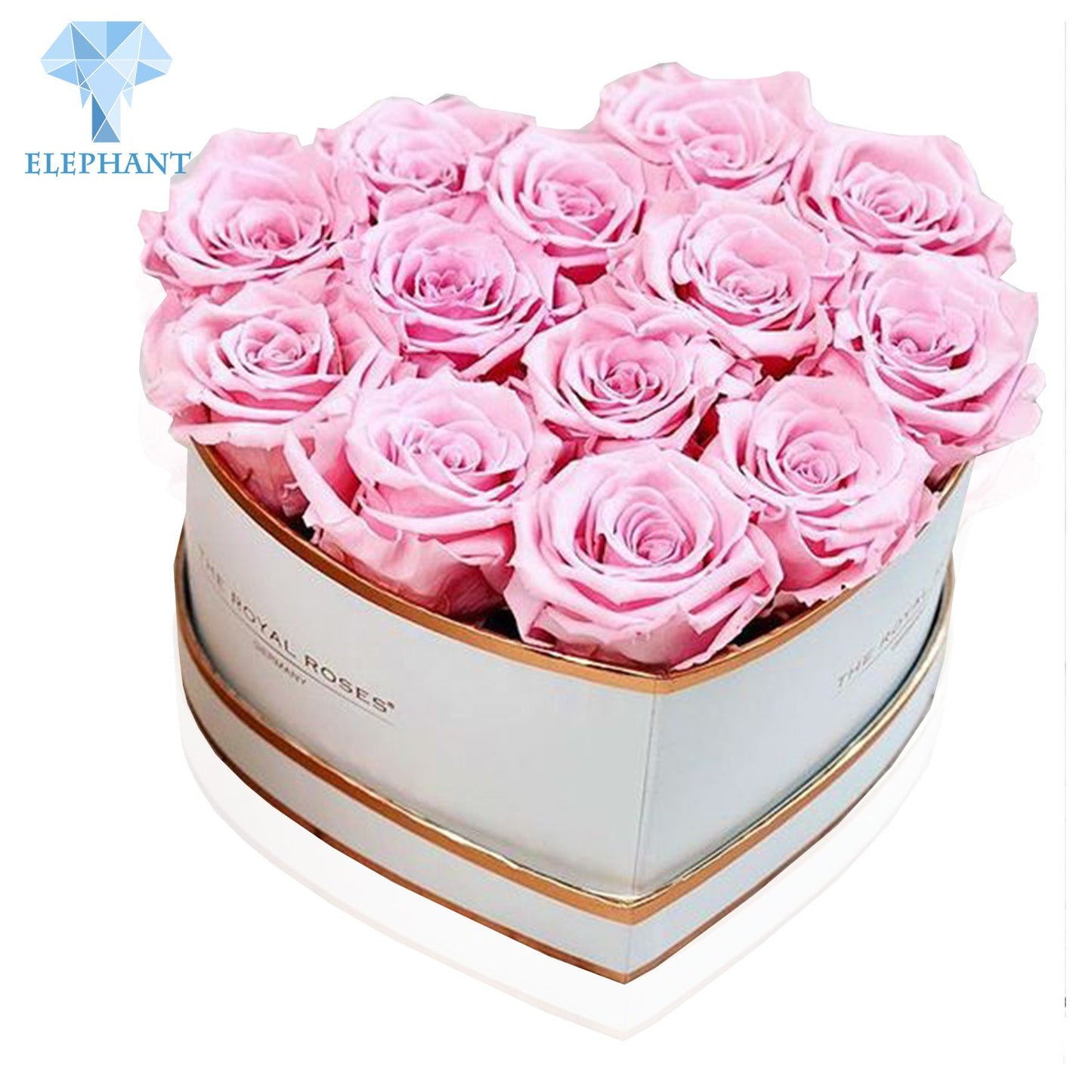 Mom I Love You Heart Bouquet Luxury Custom Heart Shape Flower Box