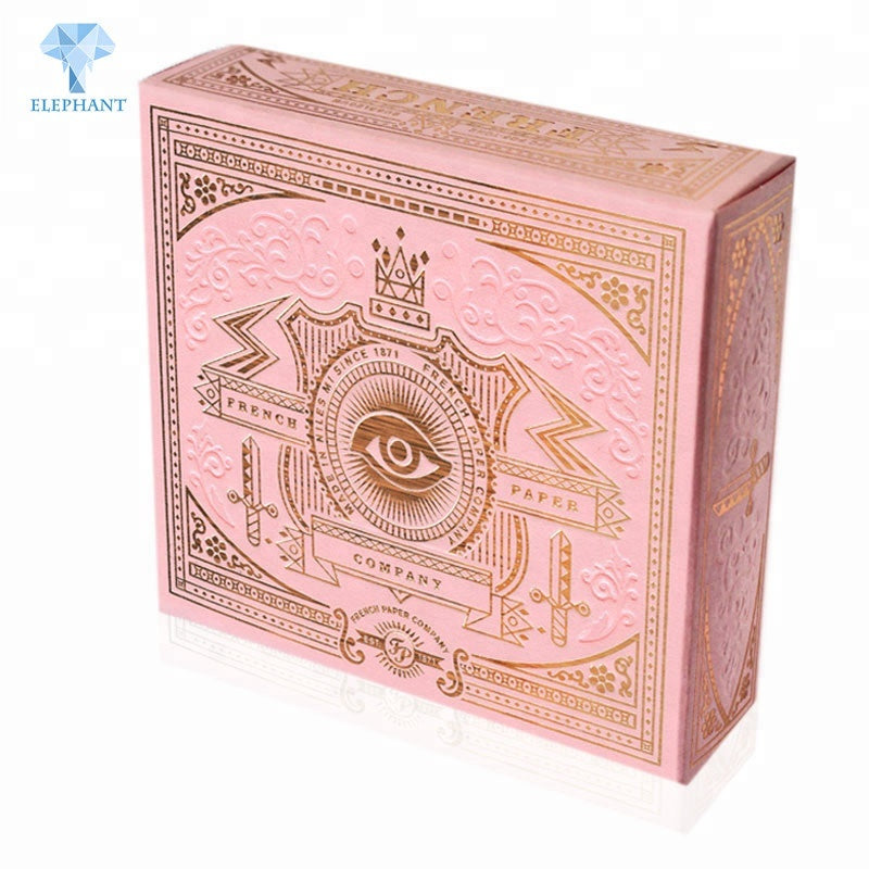 Custom Best Price Popular CMYK Color Printed Cosmetic Pink Paper Box