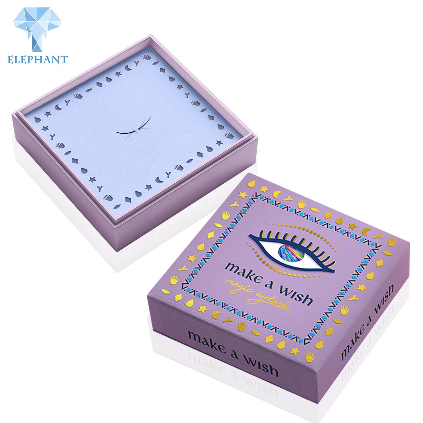 Custom Private Label 25 M 3d Faux Mink Biodegradable Glitter Pink Magnetic False Eyelash Shipping Box