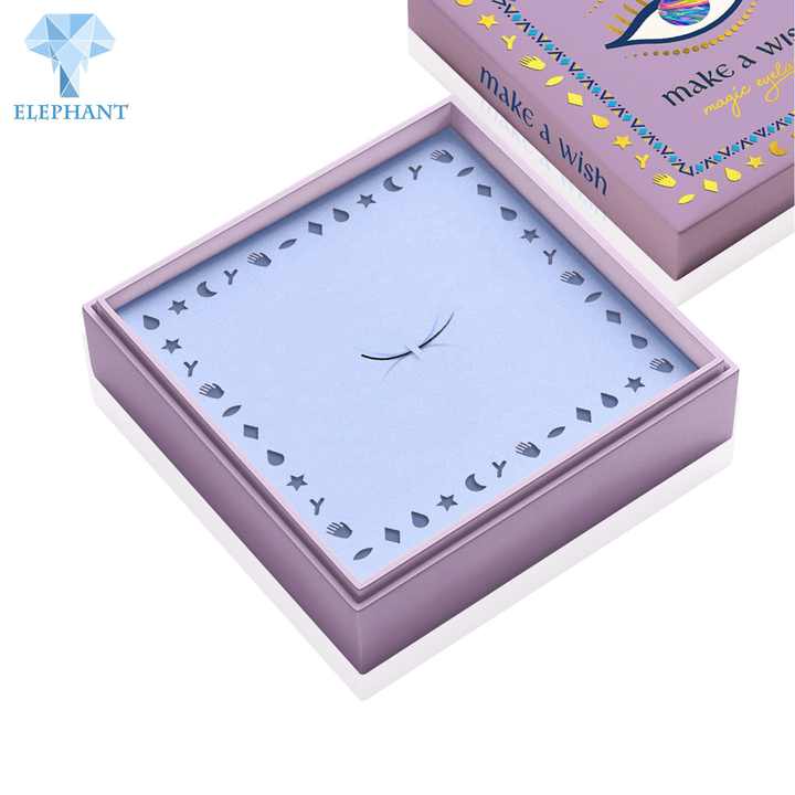 Custom Private Label 25 M 3d Faux Mink Biodegradable Glitter Pink Magnetic False Eyelash Shipping Box