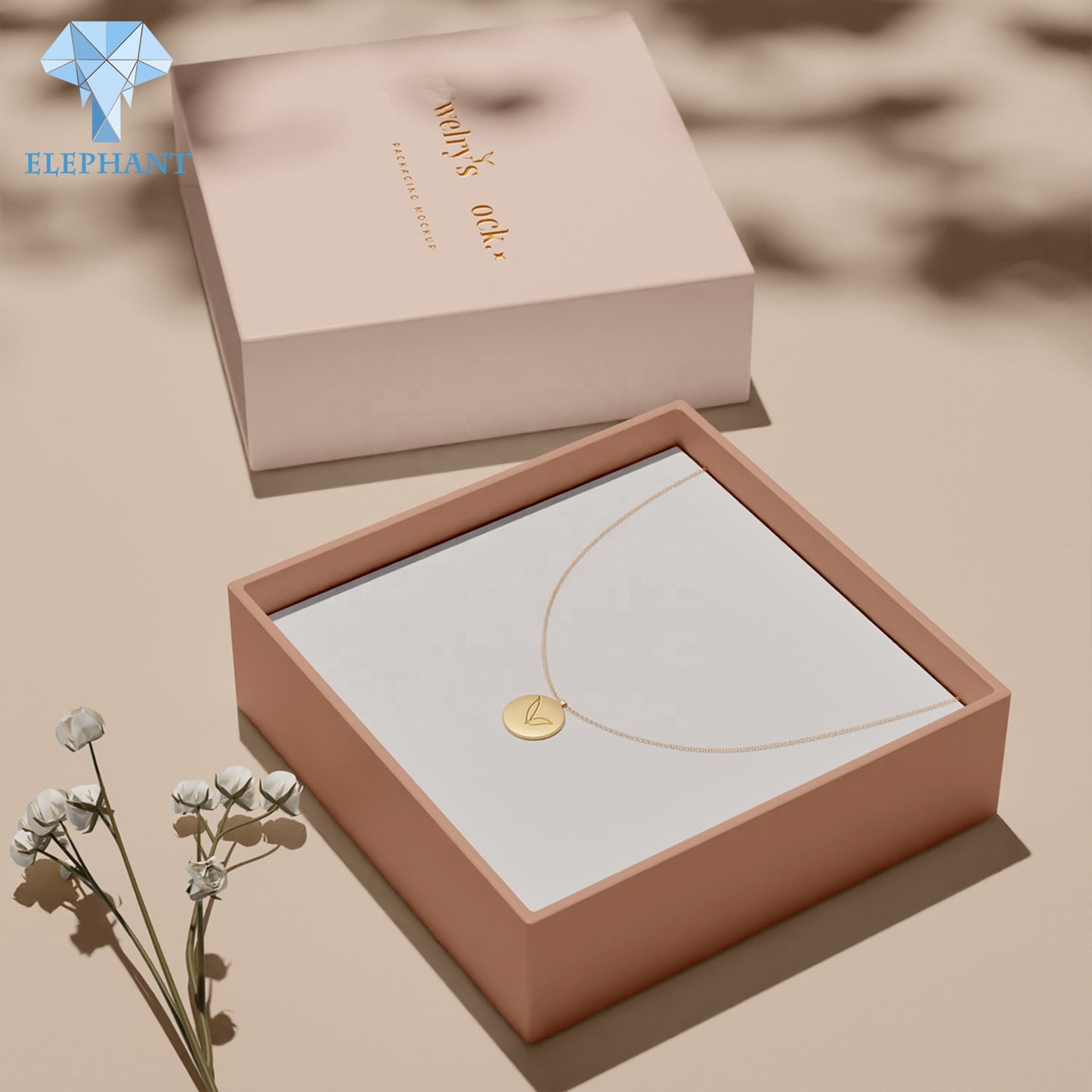 Custom Logo Luxury Paper Branded Bracelet Necklace Full Set Drawer Pull Out Jewelry Box Packaging