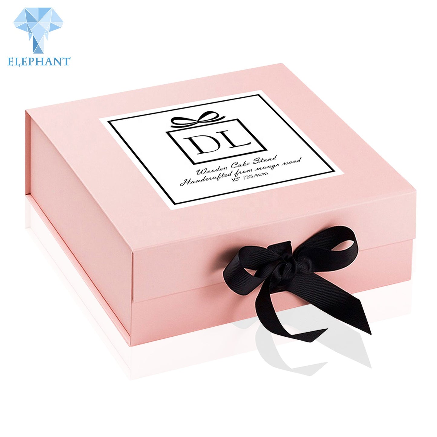 Custom Printed Cosmetic Cardboard Paper Wedding Big Luxury Gift Box Packaging With Ribbon