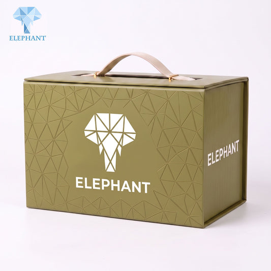 Luxury Rigid Gift Box Custom Paper Cardboard Packaging Box Set Hamper Embossed Matte Lamination Eco Friendly Reusable