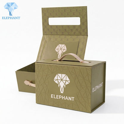 Luxury Rigid Gift Box Custom Paper Cardboard Packaging Box Set Hamper Embossed Matte Lamination Eco Friendly Reusable