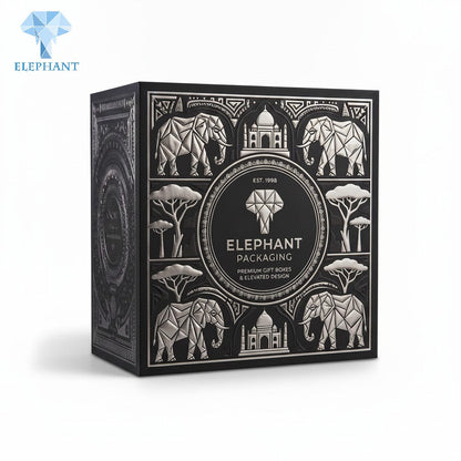 Custom Gift Packaging Box Luxury Rigid Perfume Essential Oil Box Black Art Paper Matte Lamination Velvet Lining Recyclable