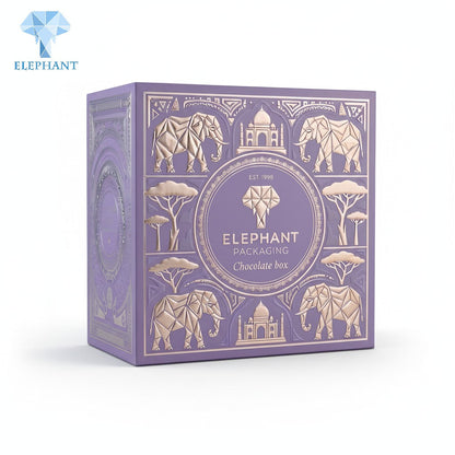 Rigid Gift Box Luxury Chocolate Gift Box Custom Candy Snack Cake Box Art Paper Gold Foil Stamping Embossed Velvet Lining Eco